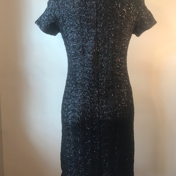 Velvet by Graham and Spencer Brand, Black Sequin Dress, LBD, Formal, Semi-Formal - Picture 8 of 15